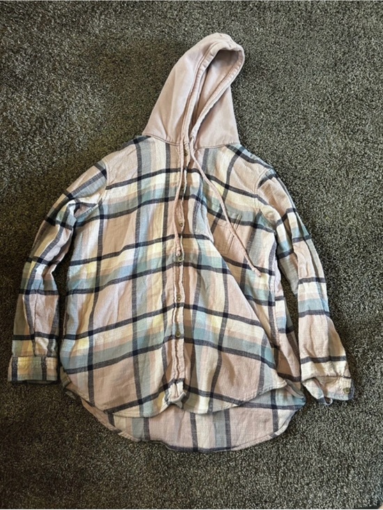 American Eagle Outfitters Tops - American Eagle Soft Mauve Hoodie with Drawstrings